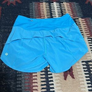 Lululemon High Rise Speed Up 4” Inseam
Shorts - Size 6 - Kayak Blue Light